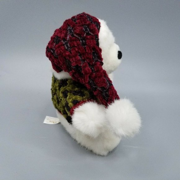 Dan Dee Polar Bear Plush 8" Stuffed Animal Crochet - Picture 2 of 10